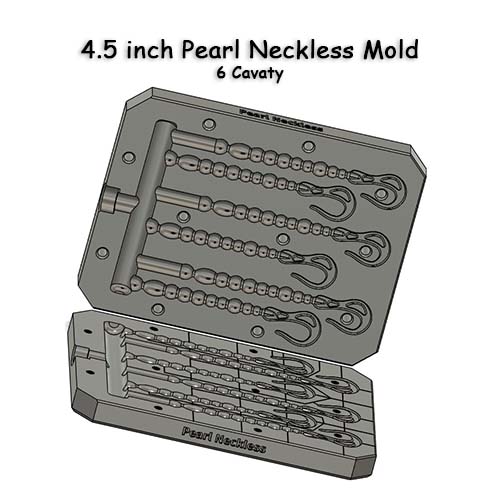 4.5 in Pearl Neckless - 6 Cavity Mold