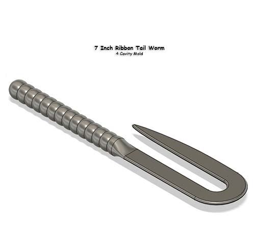7 Inch Ribbon Tail Worm
