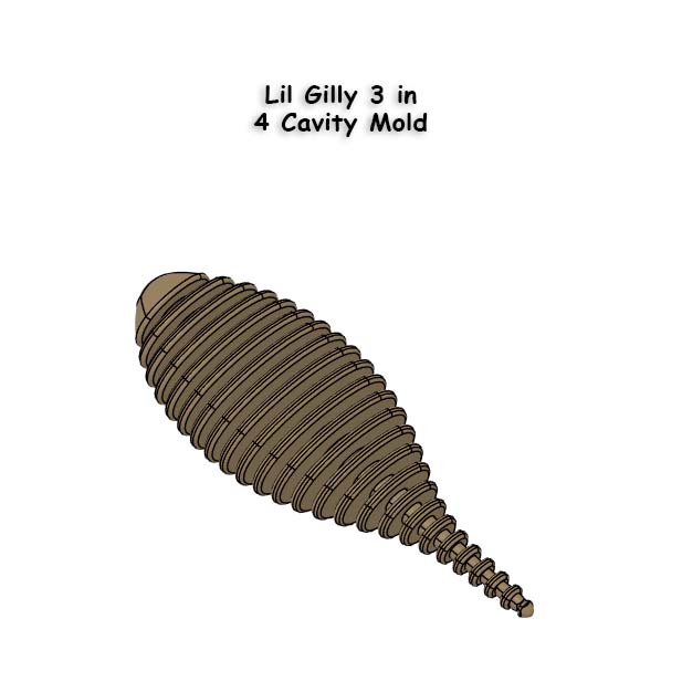 Lil Gilly 3in - 4 Cavity Mold