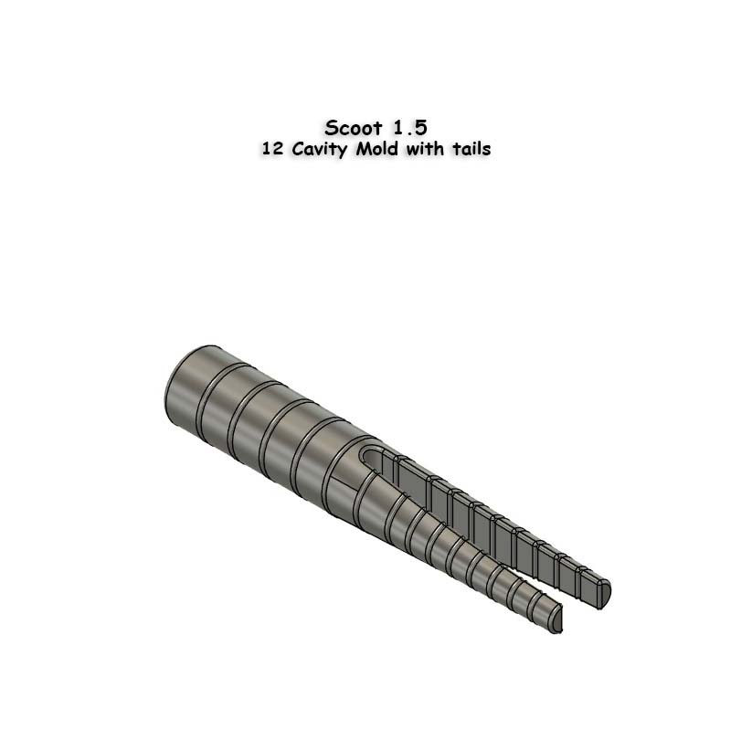 Scoot 1.5 in w/Tail Mold